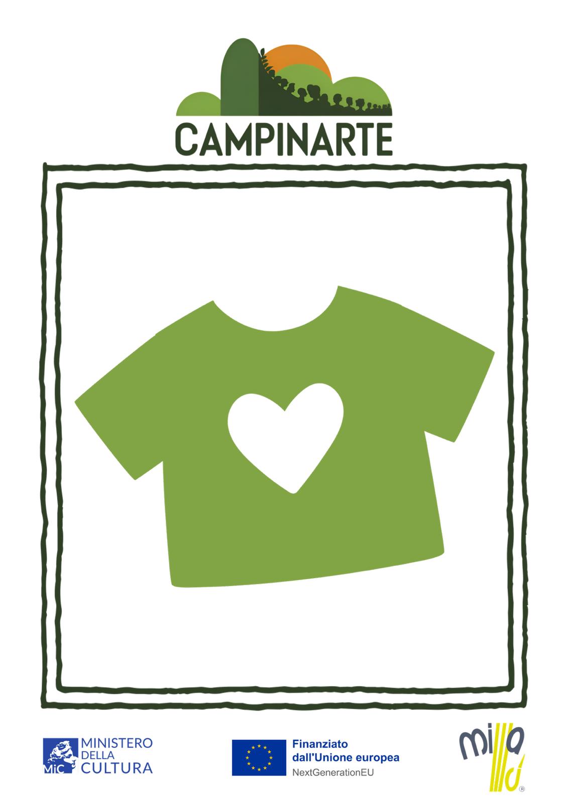 Campinarte Verde A - Arte digitale e tessuti naturali